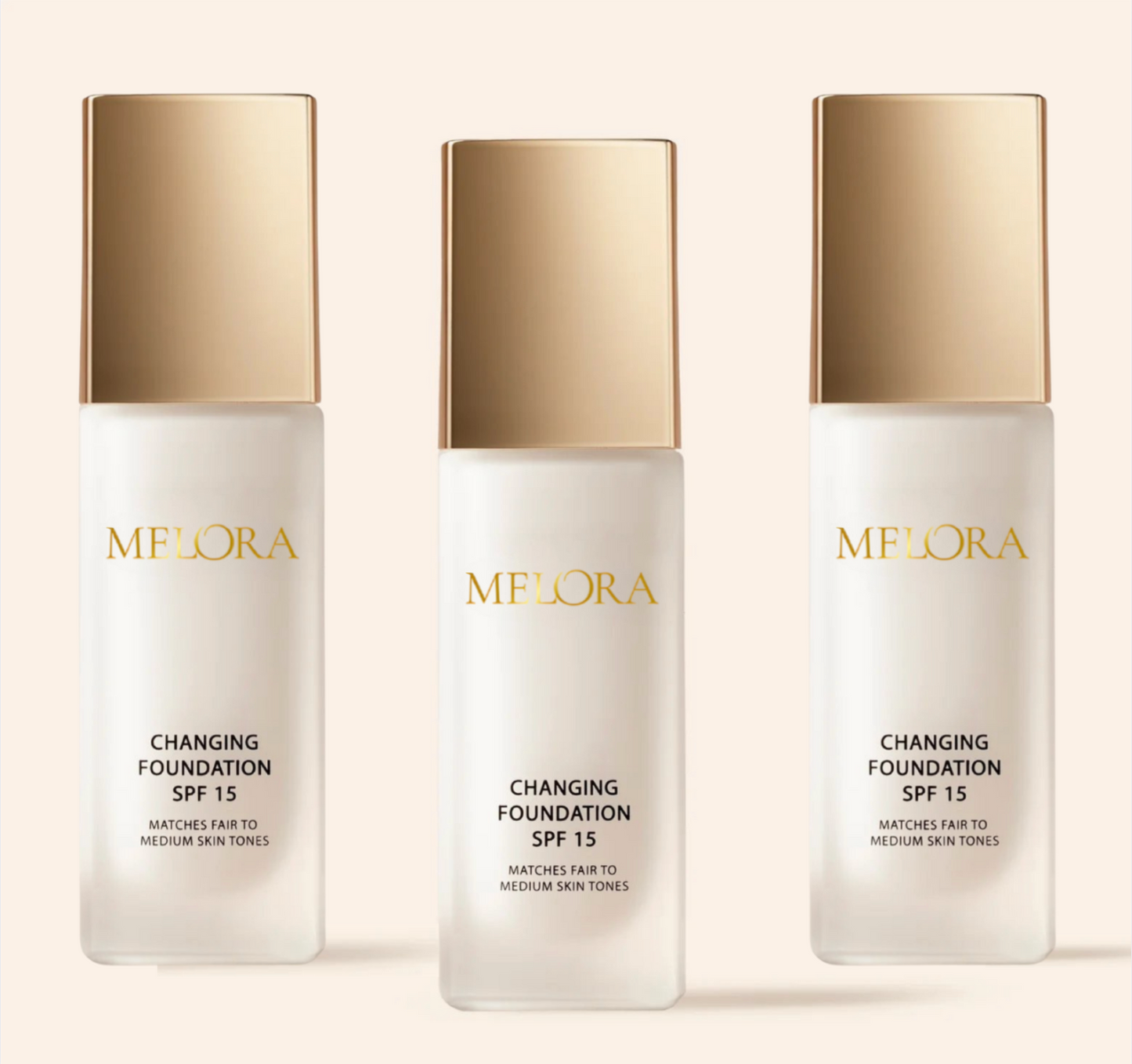 Color changing foundation